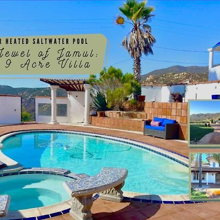 Private Home On 10 Acres - Heated Salt Pool & Jacuzzi, Mountain & City Views, Horseshoes, Basketball, Bbq, Golf Putting, Foosball, Croquet, Bose Stereo, White Cotton Bedding - Hilltop Hacienda, Pool Heat Optional Jamul エクステリア 写真